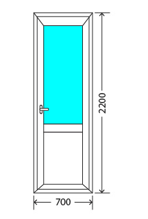 Балконный блок: дверь - Exprof XS-358 Высоковск