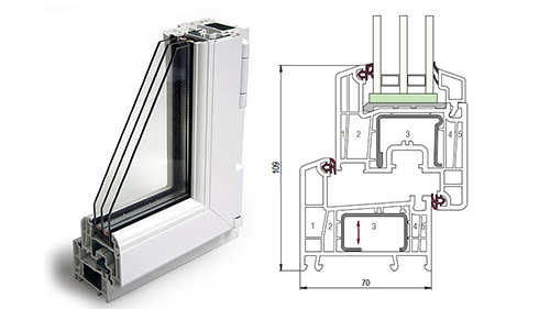 Балконный блок 1500 x 2200 - REHAU Delight-Design 32 мм Высоковск