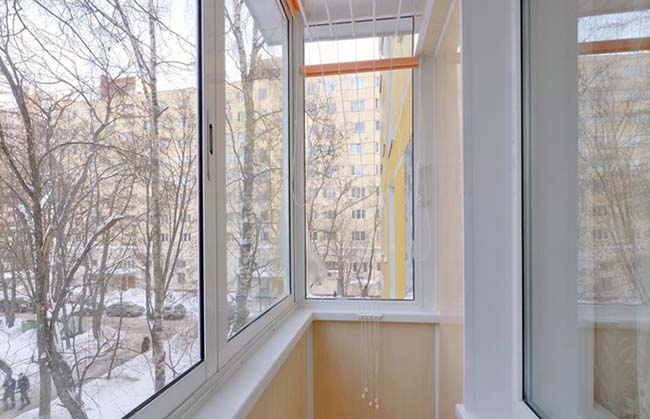 Зимнее остекление лоджии и балкона зимой Высоковск